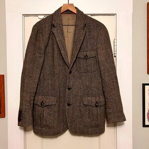 Vintage Rare J Crew x Harris Tweed Men’s Blazer 40S